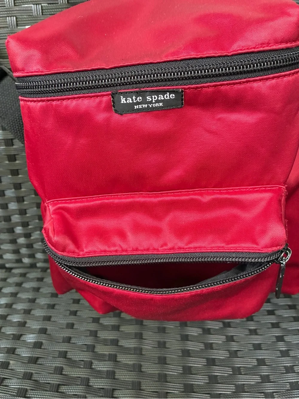 kate spade Red Nylon Mini Backpack